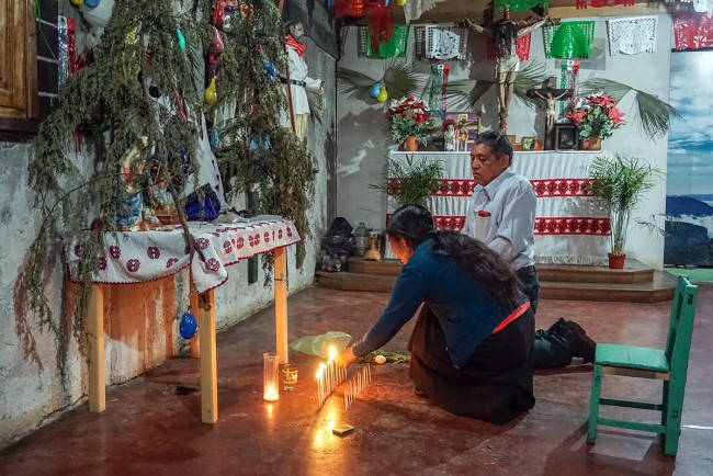 Mexican Healer Performs Ceremony
