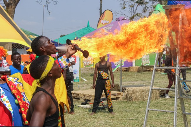 Putting on a Show at Zambian Event